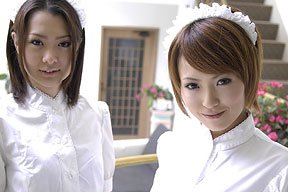 Slave maid play Hina Wakaba,Sumire Ayase 01