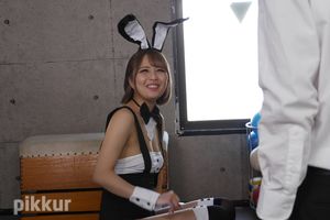 Bunny cosplay school Rina Kashino  01